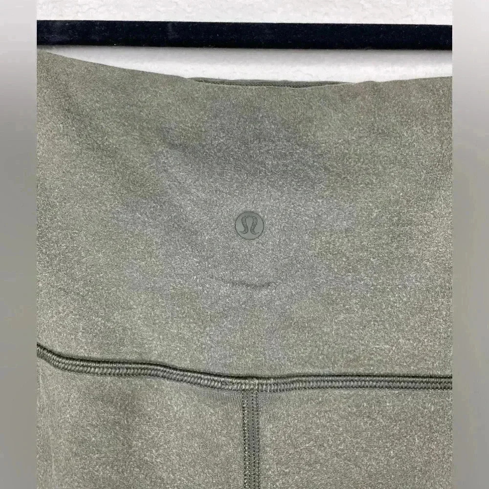 Lululemon Women's 10 Wunder Lounge Super High-Rise Tight 28" Green Soft Pants - Picture 9 of 14